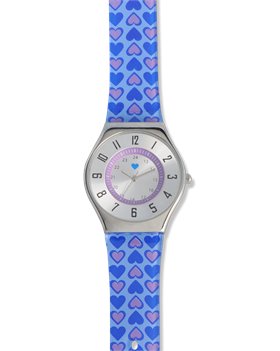 Purple/Blue Nurse Mates Hearts Jelly Watch